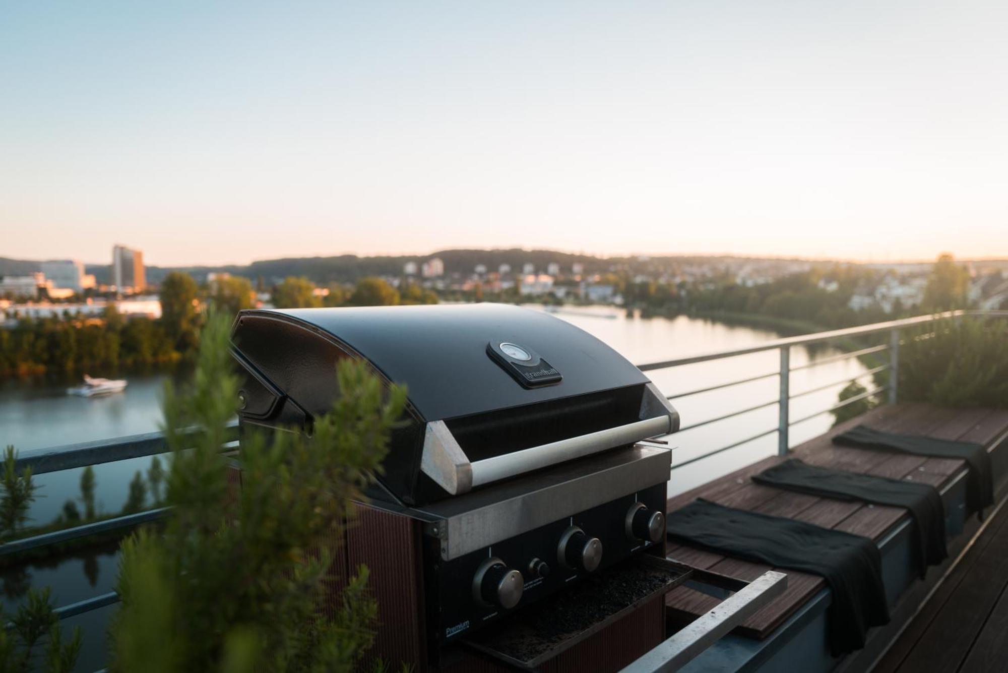 Penthouse Wohnung Mit Schoenem Moselblick In Metternich Koblenz  Exteriör bild