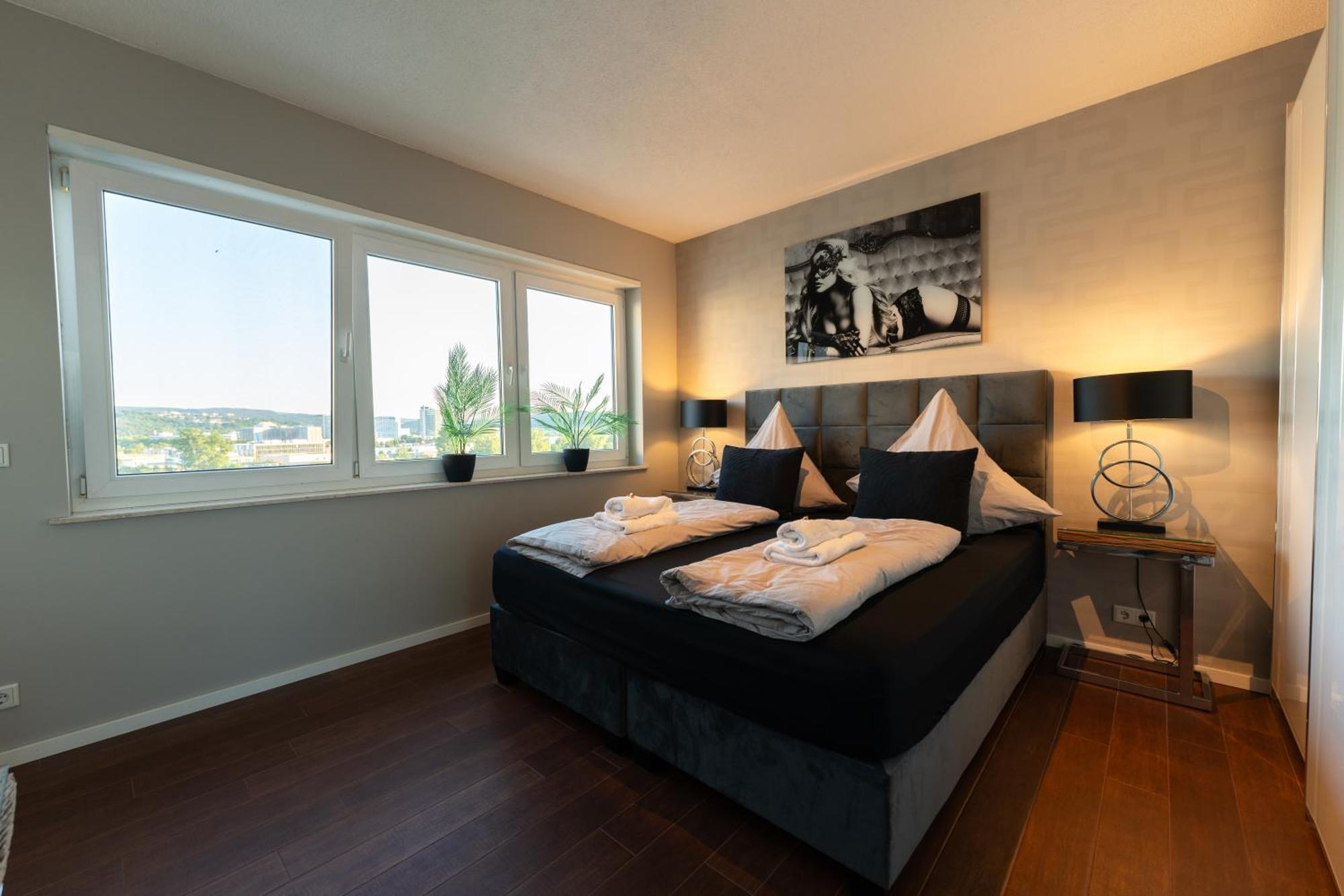 Penthouse Wohnung Mit Schoenem Moselblick In Metternich Koblenz  Exteriör bild